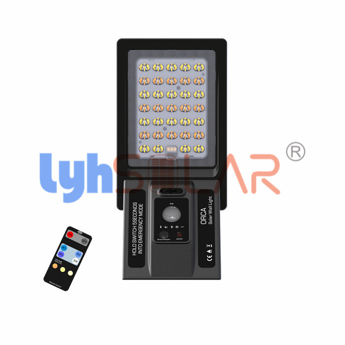 Τηλεχειριστήριο 3W Solar Deck Fence Lights Φώτα δαπέδου 3000-6000k εξωτερικού χώρου με αισθητήρα κίνησης PIR