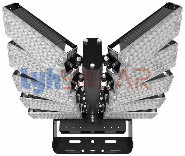 Super High Bright 1200W Φωτεινά φώτα γηπέδου για αθλητικό γήπεδο Συνολική απόδοση 18720Lm